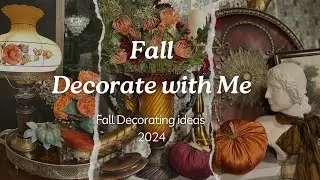 Cozy Fall Decorate with Me | Fall Decorating Ideas 2024 | Fall Mantel Decor & Breakfast Room