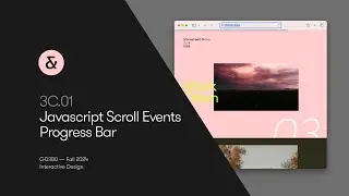 3C.02 — JavaScript Scroll Events — Progress Bar