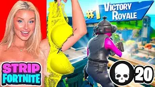 1 KILL = REMOVE 1 CLOTHING PIECE ON FORTNITE | Charlotte Parkes ft. 