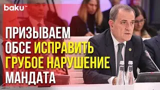 Глава МИД Азербайджана Выступил на Заседании ОБСЕ | Baku TV | RU