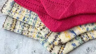 🔥САМЫЕ УДОБНЫЕ НОСКИ🔥Носки с популярной пяткой. подробный мастер класс. Knitting socks