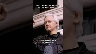 Assange is free. It’s a big deal. Full video on the channel.