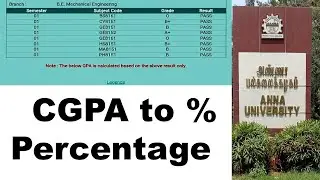 How to Calculate CGPA TO Percentage in TAMIL |Anna University CGPA to Percentage calculation cgpa to