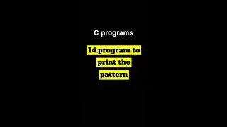 Program to print the pattern 