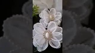 Белые банты на резинках ручной работы #бантикиизлент #ручнаяработаназаказ #шортс #shorts #белыебанты