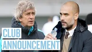 Pep Guardiola to Manage Manchester City | Club Announcement