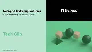 ONTAP FlexGroup Setup and Configuration - Tech Clip