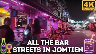 All The Popular Bar Streets in Pattaya Jomtien, Rompho Beer Bar Complex, Soi Jomtien 7 and More/2024