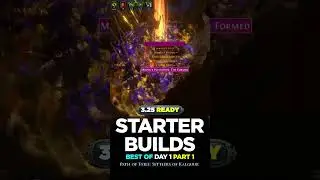 [3.25] 6 STARTER BUILDS FOR DAY 1 - PT 1 - SETTLERS OF KALGUUR - PATH OF EXILE - POE BUILDS #shorts