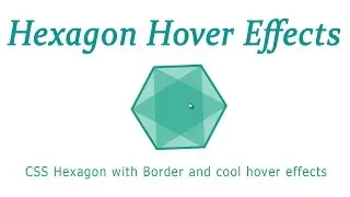 CSS Hexagon with Border and cool hover effects