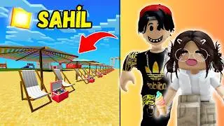 🧱MINECRAFT DENİZ-KUM-PLAJ YAPTIK😱MUHAMMET EFE ARI🐝ARIGİLLER🐝MINECRAFT🐝AYŞEM ECE ARI