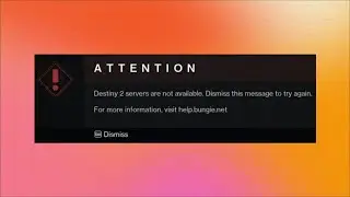 How to Fix Destiny 2 Game - Network Error - Destiny 2 servers are not available