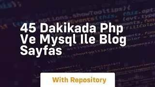 45 dakikada php ve mysql ile blog sayfas