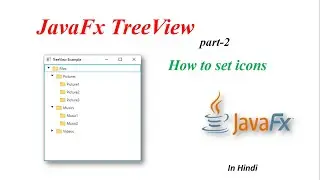JavaFX Tutorial | TreeView part-02 | set Icon
