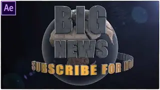 How to create Earth and rotate text around it using Element 3D | After Effects tutorial