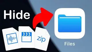 How to Hide Video, Audio, Photo, PDF, Zip in Files App | iPhone iPad (iOS)