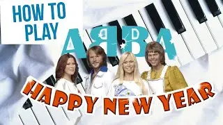 HAPPY NEW YEAR НА ПИАНИНО — Новогодняя песня 2020 на фортепиано (ABBA) Рождественская как играть