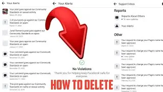 PAANO E DELETE ANG SUPPORT INBOX YOUR ALERTS & PAANO MAG DELETE NG VIOLATIONS SA FACEBOOK 2023