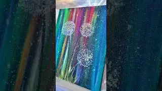 Одуванчики 😍 #shorts #арт #acrylicpainting #одуванчик