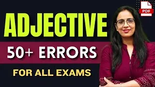 Spotting Error Based on Adjective | SSC CGL 2021 | Class - 8 | Adjective Spotting Errors | Rani Mam