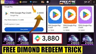 FREE Redeem Code from Google 🔥 | Play Poin Use For Free Fire Diamonds | Without Redeem code