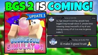 BUBBLE GUM SIMULATOR 2 is FINALLY RELEASING!!