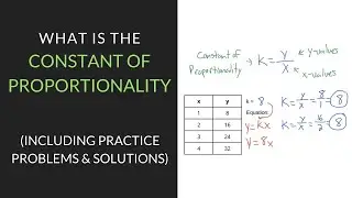 What is the Constant of Proportionality? | 7th Grade | Mathcation.com