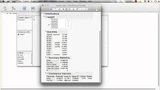 Confidence Intervals on the Mean with JMP