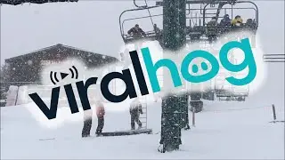 Boy Dangles from Sundance Resort Ski Lift || ViralHog