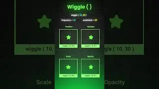 Wiggle expression in after effects #aftereffects #wiggles #learn