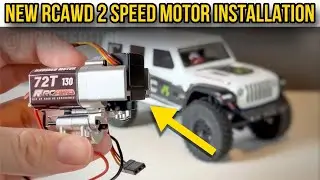 New RCAWD 2 Speed Motor For The Axial SCX24 | Installation | 4K Footage | RCAWD