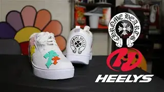 MAKING HYPEBEAST CHROME HEART HEELYS | CUSTOM SHOES