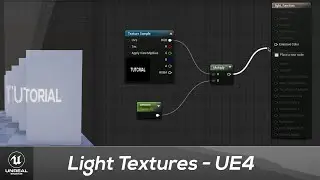 How to Project a Texture using lights in Unreal Engine - Quick UE4 Tutorial