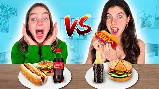 GUMMY FOOD VS REAL FOOD CHALLENGE! SNOEP VOEDSEL vs ECHT VOEDSEL! 