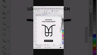 Aethetic Logo Name Design - ALKAYS | CorelDraw 