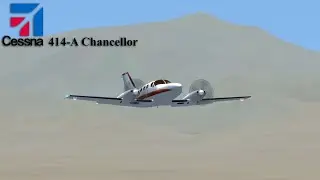 Landing the Cessna 414-A Chancellor at Palm Springs International