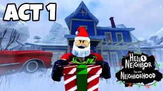 Hello Neighbor Roblox ACT 1 - The New Neighborhood Gameplay