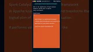 Boosting Query Performance with Spark Catalyst Optimizer | Interview Q&A
