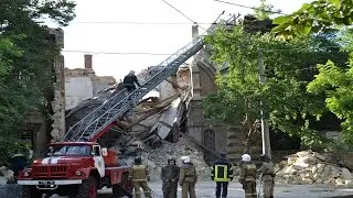 В центре Одессы обрушился знаменитый Масонский дом