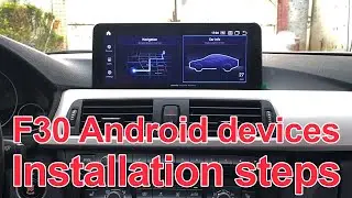 Second install BMW 3 series F30 NBT android 11 (with fiber optic cable)