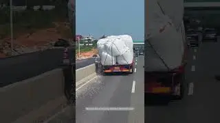 How To Transport Ton Bags Of Plastic Particles With A Flatbed Truck Properly !