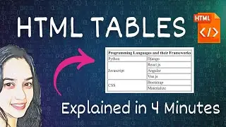 Learn HTML tables in just 4 minutes!