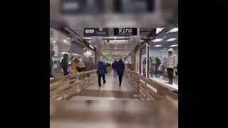 В Кургане в ТЦ РИО огородили людей палетами с QR-кодом и без.