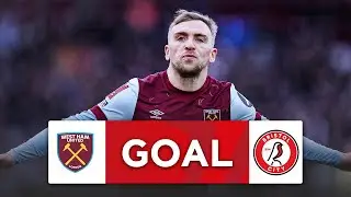 GOAL | Jarrod Bowen | West Ham United 1-0  Bristol City | Third Round | Emirates FA Cup 2023-24