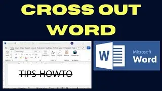 Cross Out Word in Microsoft Word document on Windows 11 / 10