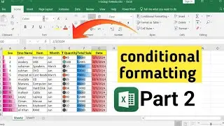 Advance conditional formatting in Excel | Conditional formatting in Excel