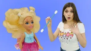 Куклы Барби в новом видео для девочек. Маска для лица от Челси
