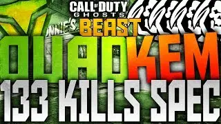 Ghosts: BEAST QUAD KEM STRIKE W/ 133 KILLS | Commentaries