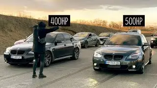 Битва Дизельных Монстров. BMW E60 535D Stage2 vs Stage3. Попал в Дтп на Зимнем дрифте.