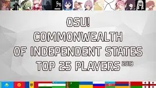 osu! Top25 CIS Players of 2018